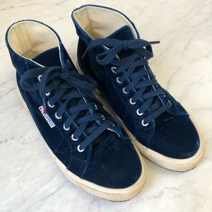 Superga Velvet High Tops